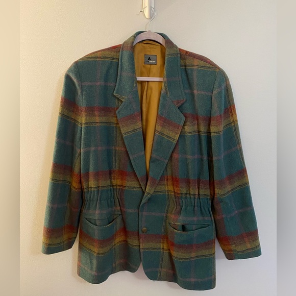 Vintage Wool Liz Claiborne LizWear Coat Blazer Winter Coat - Picture 1 of 9